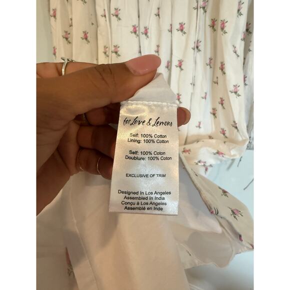 NWT For Love and Lemons Carlotta Maxi Dress Size M - Picture 7 of 15